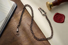Curb Link Albert Chain with Belt Clip, Early 20th Century