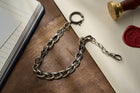 Coil-Wrapped Oval Link Single Albert, Continental, c.1900
