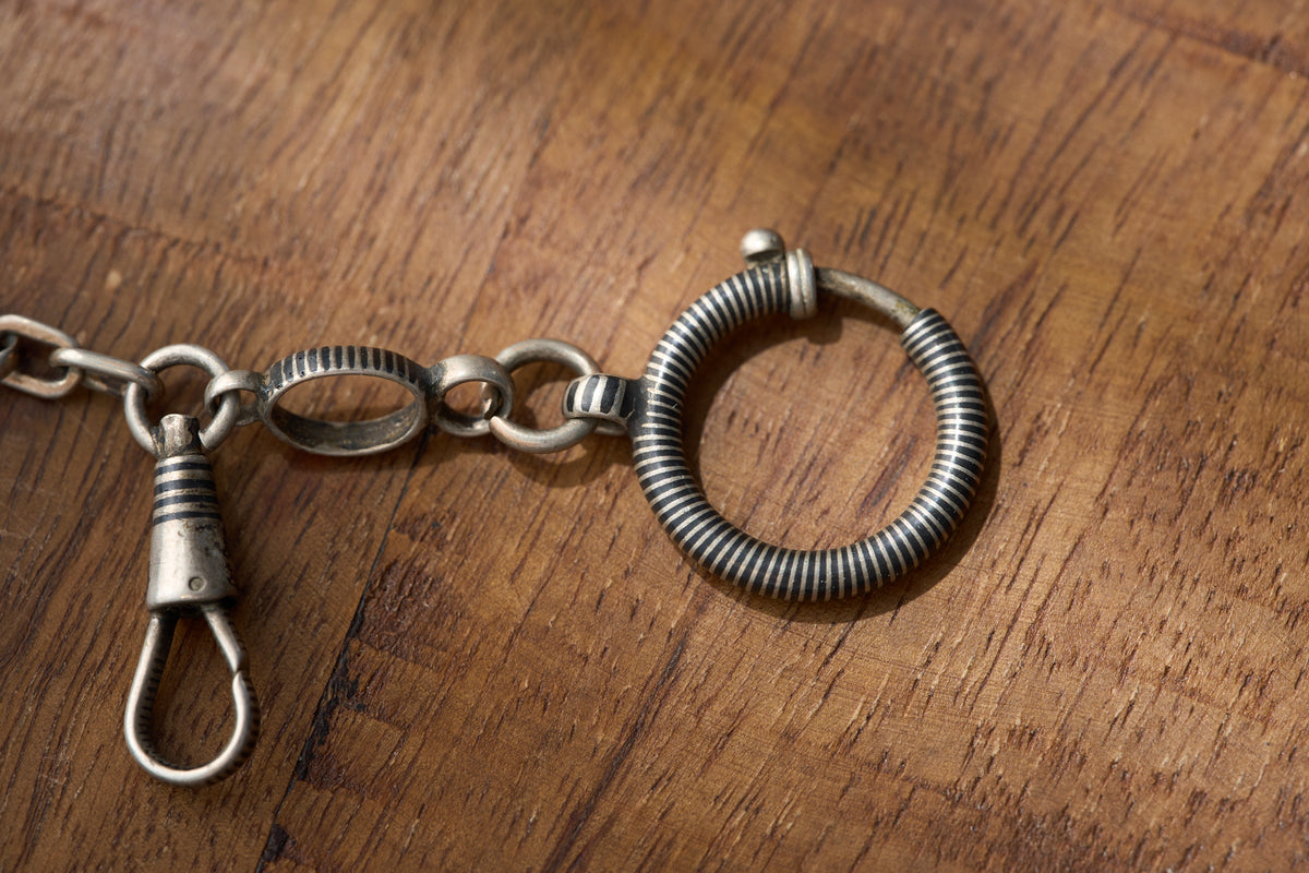Coil-Wrapped Fancy Link Single Albert, 41cm, c.1900