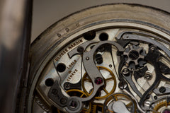 Ulysse Nardin Silver Split-Seconds Chronograph Pocket Chronometer: 1937 Neuchatel Observatory, detail view 17