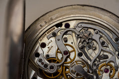 Ulysse Nardin Silver Split-Seconds Chronograph Pocket Chronometer: 1937 Neuchatel Observatory, detail view 16