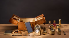 Asprey Sterling Silver Gentleman's Dressing Case, 1908, detail view 12