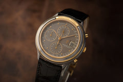 Audemars Piguet Huitième Chronograph in Tantalum and Yellow Gold, c.1988-1990, detail view 4