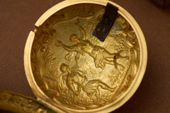 Baccuet Geneva Gold Repoussé Pocket Watch, Signed London, c.1750, detail view 34