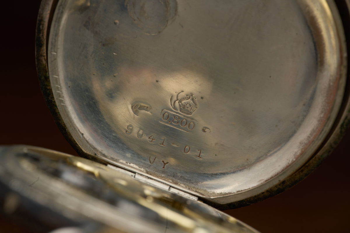 Médaille d'Or Silver, Niello Heraldic Caseback, c.1890