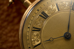 French 18k Gold Quarter Repeater Pocket Watch, c.1850, detail view 18