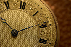 French 18k Gold Quarter Repeater Pocket Watch, c.1850, detail view 19