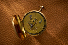 French 18k Gold Quarter Repeater Pocket Watch, c.1850, detail view 7