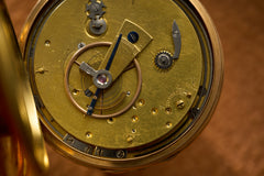 French 18k Gold Quarter Repeater Pocket Watch, c.1850, detail view 8