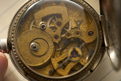 Bovet Fleurier Chinese Market Pocket Watch, Silver, c.1850, detail view 11