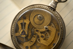 Bovet Fleurier Chinese Market Pocket Watch, Silver, c.1850, detail view 7