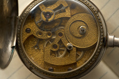 Bovet Fleurier Chinese Market Pocket Watch, Silver, c.1850, detail view 9