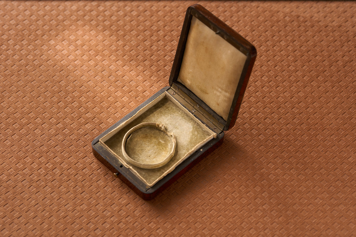 Brass-Bound Rosewood Watch Box with Base Ejector, c.1890