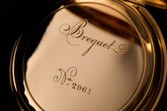 Breguet 18ct Gold Lepine Pocket Watch, No. 2961, c.1895, detail view 2