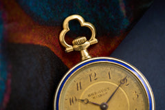 Breguet No. 1852 Gold Enamel Pendant Watch, 1914, detail view 17