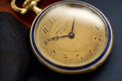Breguet No. 1852 Gold Enamel Pendant Watch, 1914, detail view 18