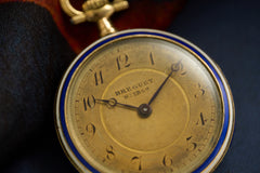 Breguet No. 1852 Gold Enamel Pendant Watch, 1914, detail view 19