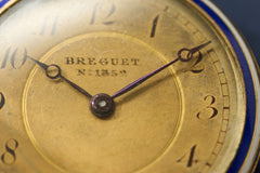 Breguet No. 1852 Gold Enamel Pendant Watch, 1914, detail view 20