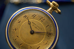 Breguet No. 1852 Gold Enamel Pendant Watch, 1914, detail view 5