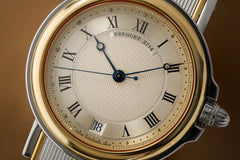 Breguet Marine 3400SA, Steel and Gold, Guilloché Dial, c.1994, detail view 12