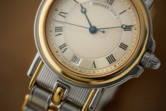 Breguet Marine 3400SA, Steel and Gold, Guilloché Dial, c.1994, detail view 15