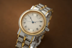 Breguet Marine 3400SA, Steel and Gold, Guilloché Dial, c.1994, detail view 5