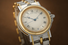 Breguet Marine 3400SA, Steel and Gold, Guilloché Dial, c.1994, detail view 10