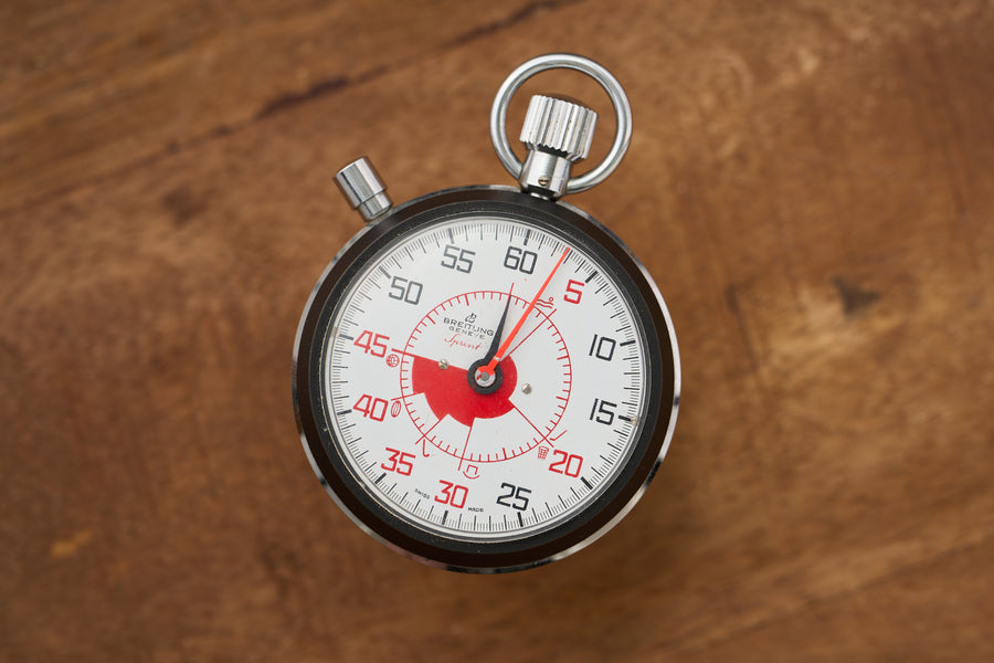 Sprint Multi-Sport Referee Stopwatch, Red Sector Dial, c.1967