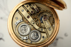 C.A. Gondy 18ct Gold Pocket Watch, Triple Calendar Moonphase, c.1890, detail view 8