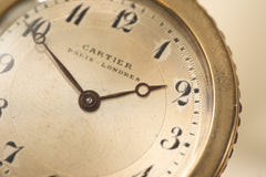 Cartier 18k Gold Pocket Watch, Baguette Ruby Border, c.1925, detail view 11