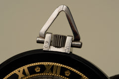 Cartier Solid Onyx Pocket Watch, Diamond Caseback, c.1925, detail view 12