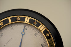 Cartier Solid Onyx Pocket Watch, Diamond Caseback, c.1925, detail view 15