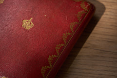 Cartier yellow guilloché enamel étui c.1920, royal crown on the Cartier box lid, second view