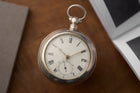 Victorian Birmingham Sterling Silver Fusee Pocket Watch, c.1880s