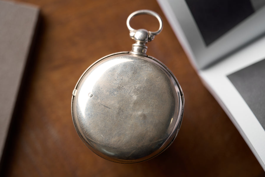 Victorian Birmingham Sterling Silver Fusee Pocket Watch, c.1880s
