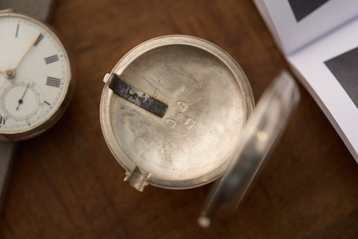 Victorian Birmingham Sterling Silver Fusee Pocket Watch, c.1880s