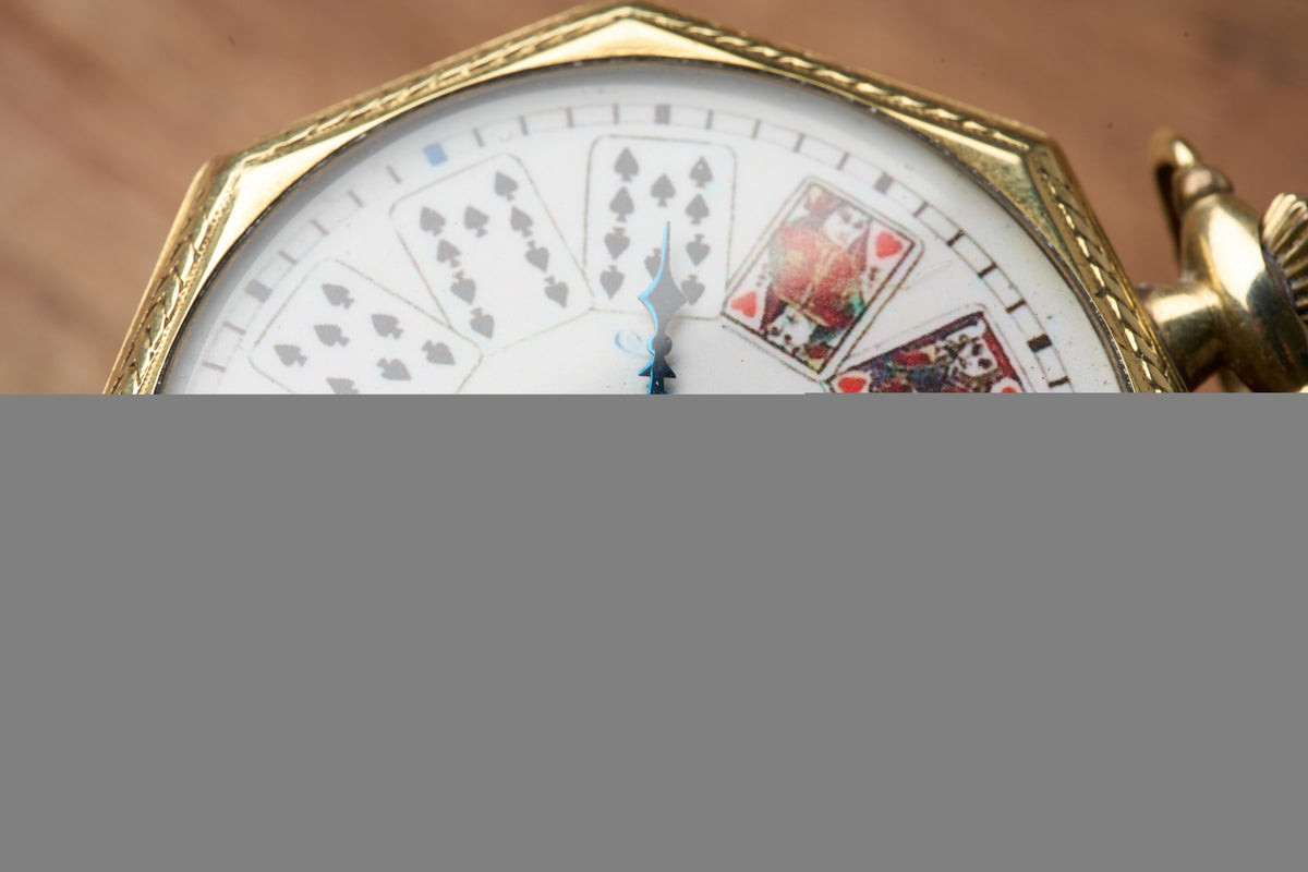 Octagonal Case, Hand-Painted Poker Dial, c.1922