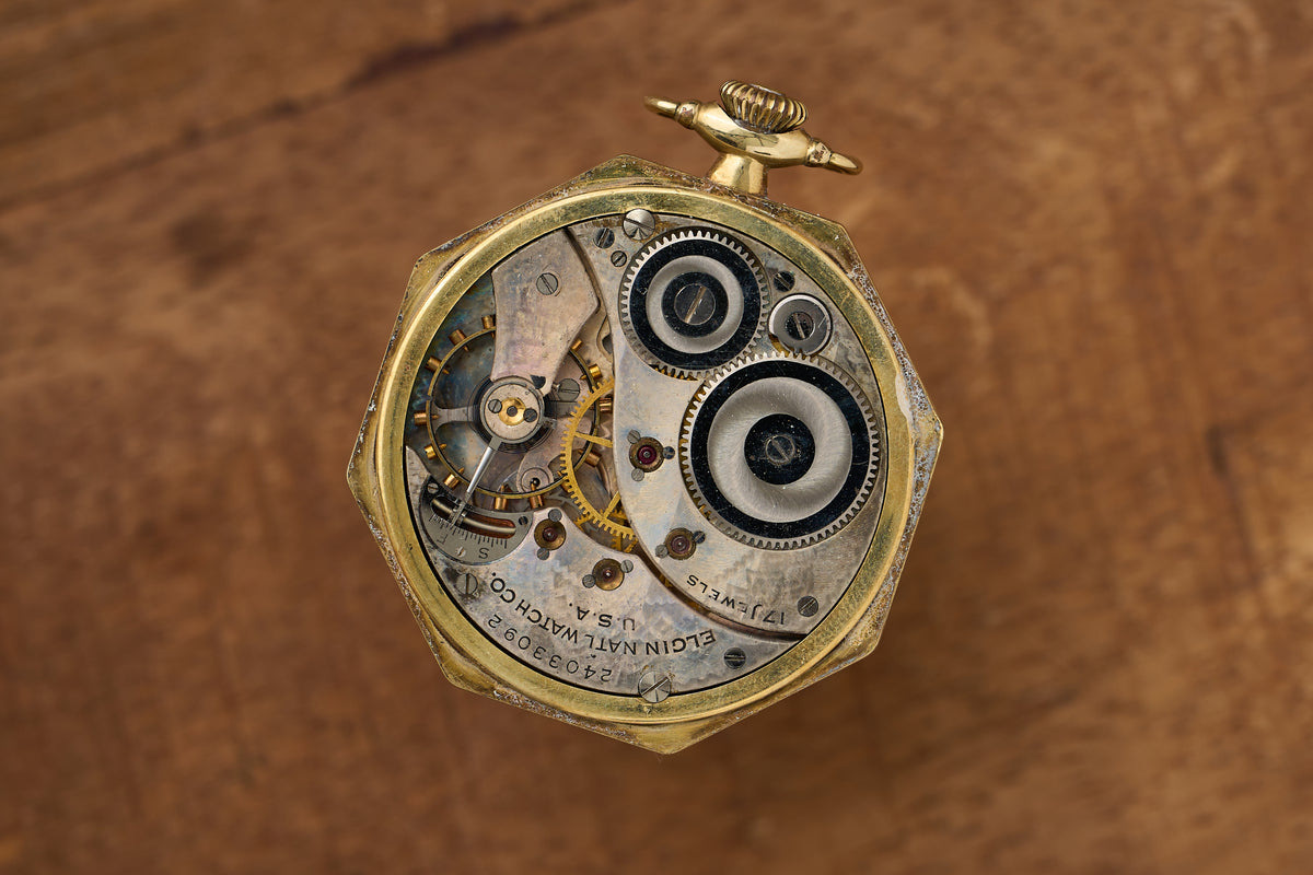 Octagonal Case, Hand-Painted Poker Dial, c.1922
