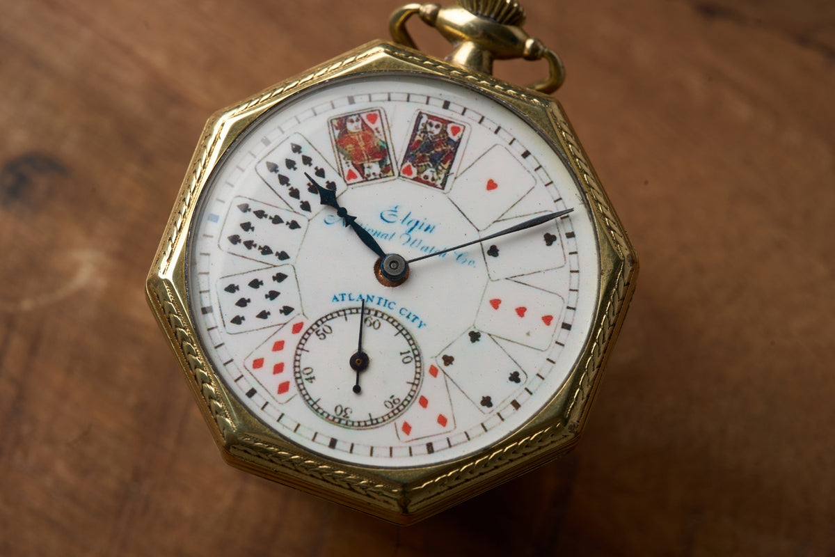 Octagonal Case, Hand-Painted Poker Dial, c.1922