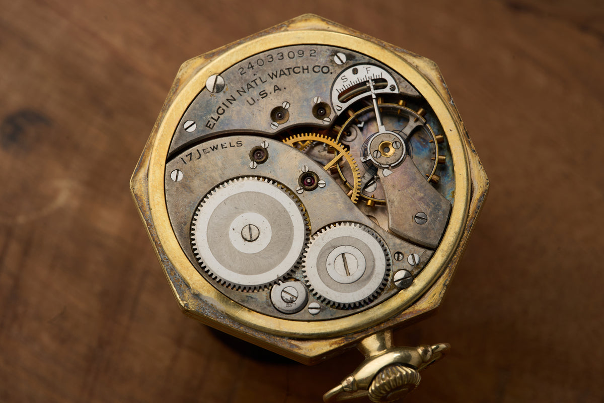 Octagonal Case, Hand-Painted Poker Dial, c.1922