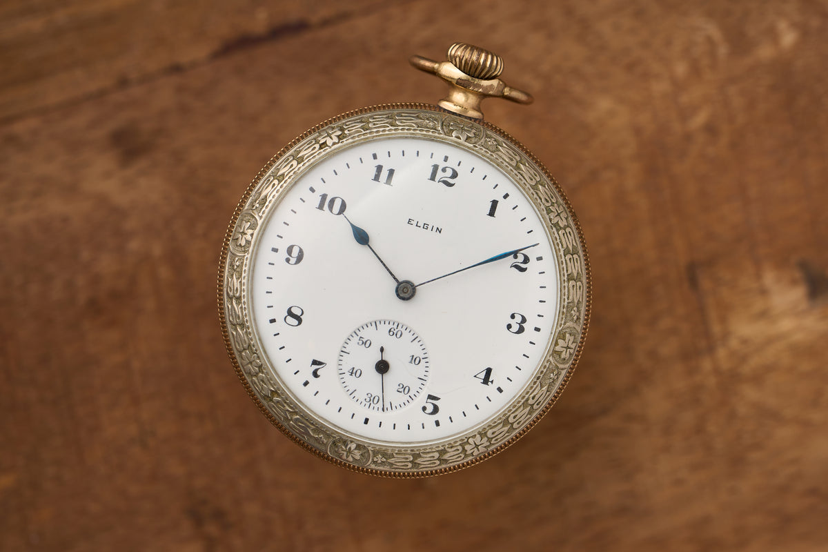 Two-Tone Rose Gold and Nickel Silver, c.1908-1910