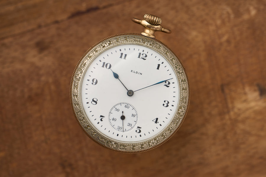 Two-Tone Rose Gold and Nickel Silver, c.1908-1910