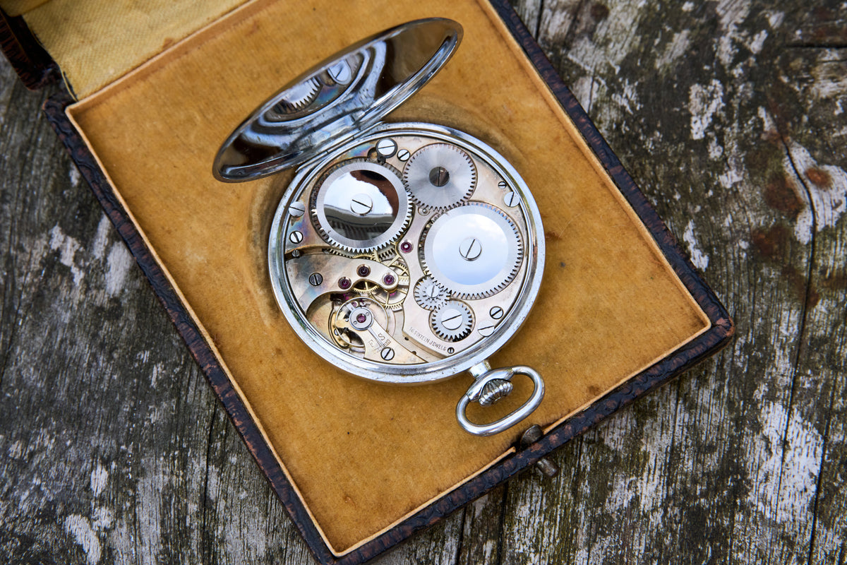 Eight-Day Watch with Twin Subsidiary Dials, La Chaux-de-Fonds