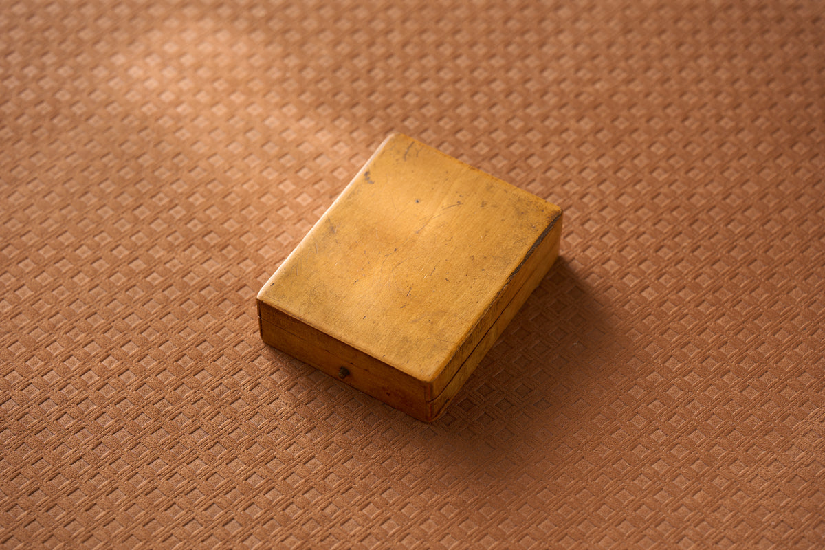 Fitted Pocket Watch Box in Silk and Velvet, c.1900