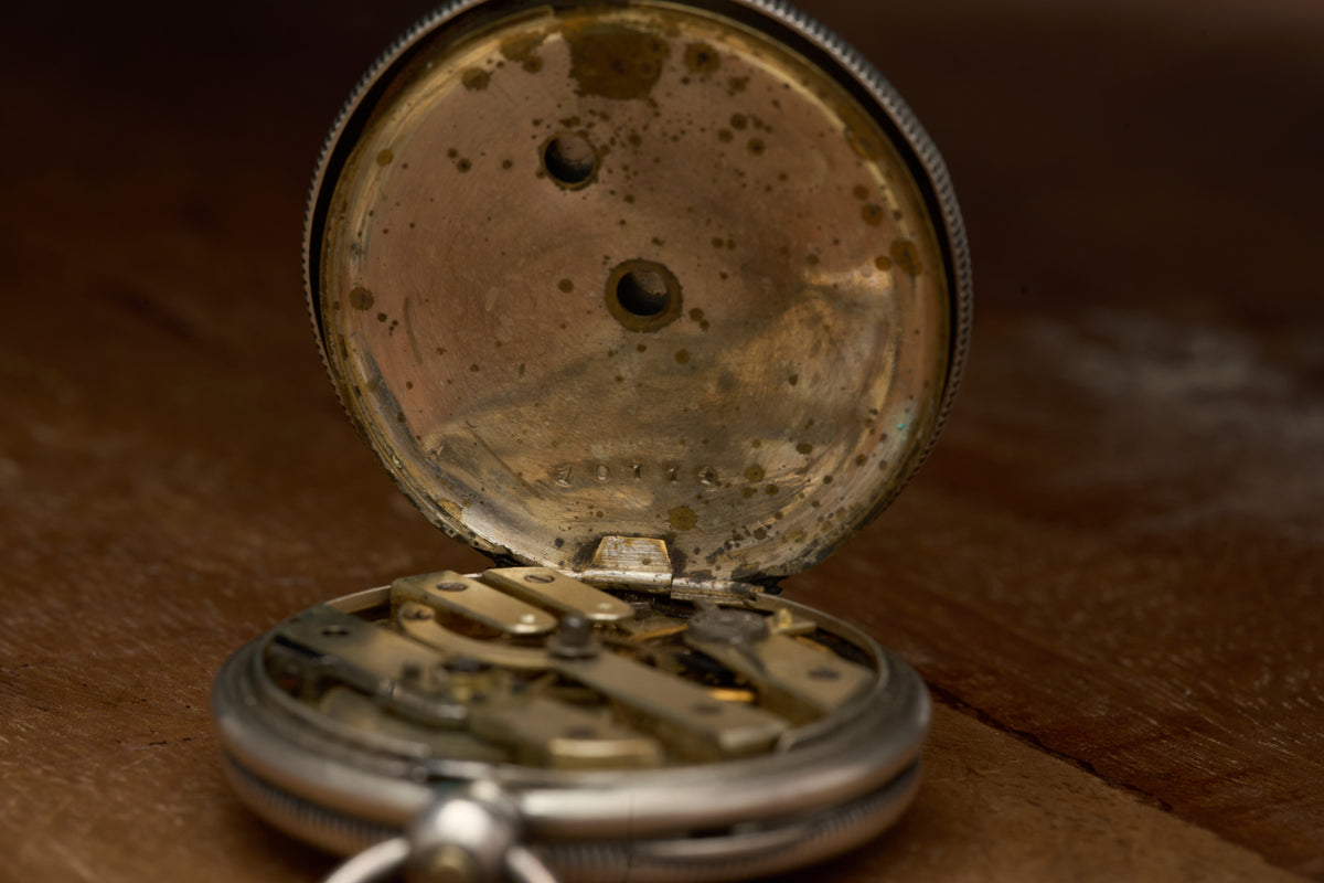 Silver Key-Wind Cylinder Watch from Geneva, c.1870