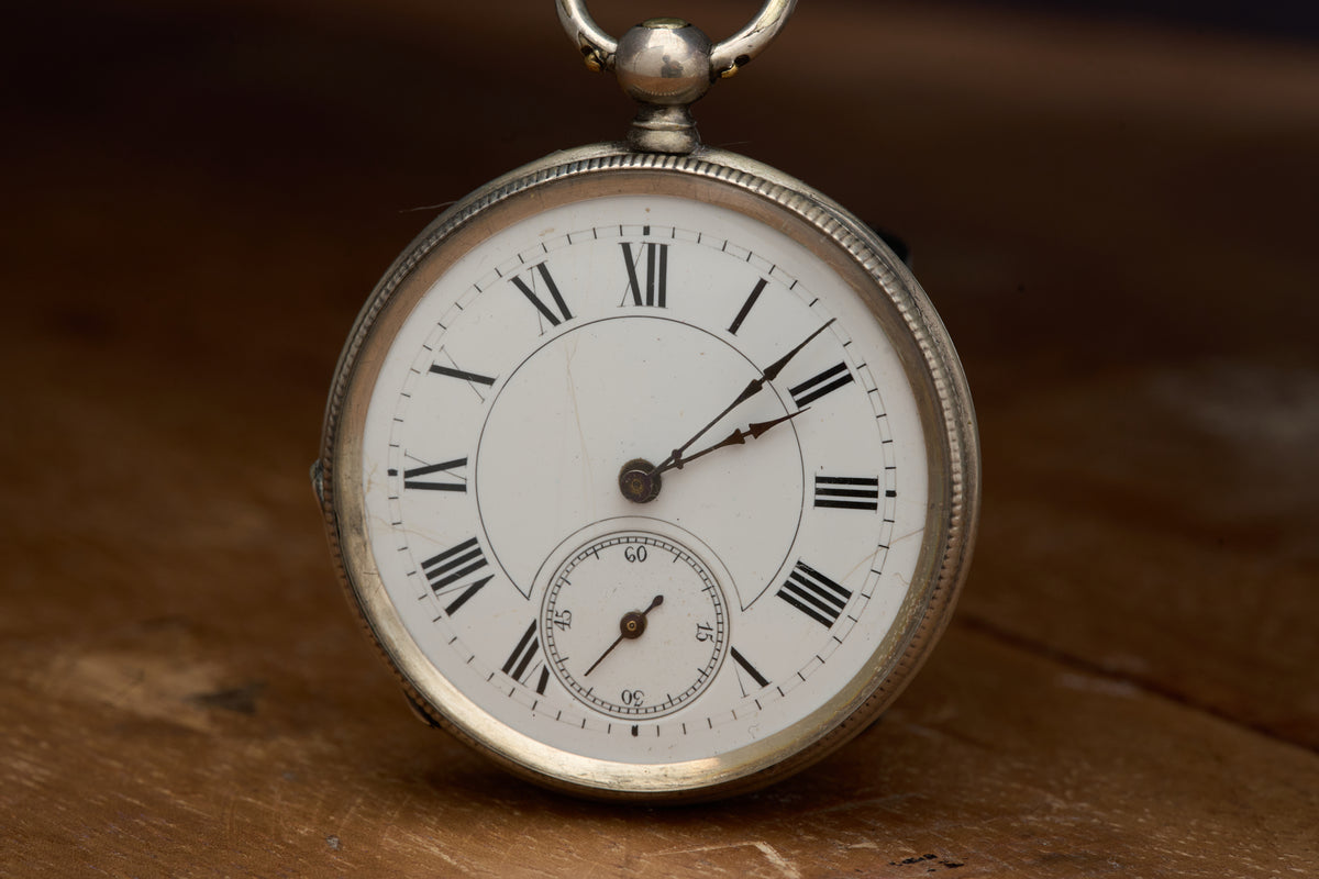 Silver Key-Wind Cylinder Watch from Geneva, c.1870