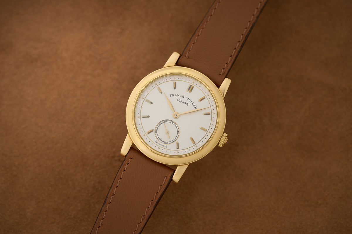 Franck Muller Ref. 1900 S6 18ct Yellow Gold Wristwatch, c.1995, front view
