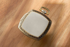 O. Frésard Gold Minute Repeater Pocket Watch, Blue Enamel, c.1925, detail view 10