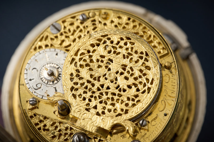 Bell-Struck Quarter Repeater in Later Dutch Silver, c.1710