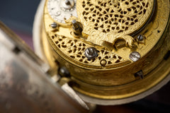 Fromanteel & Clarke Silver Quarter Repeater Pocket Watch, c.1710, detail view 18